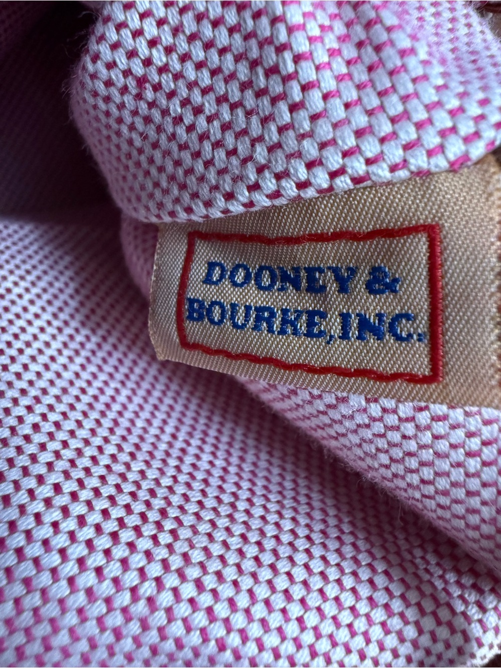 Dooney & Bourke DB Monogram Drawstring Bucket Bag Brown Tan Shoulder Purse - Picture 6 of 12